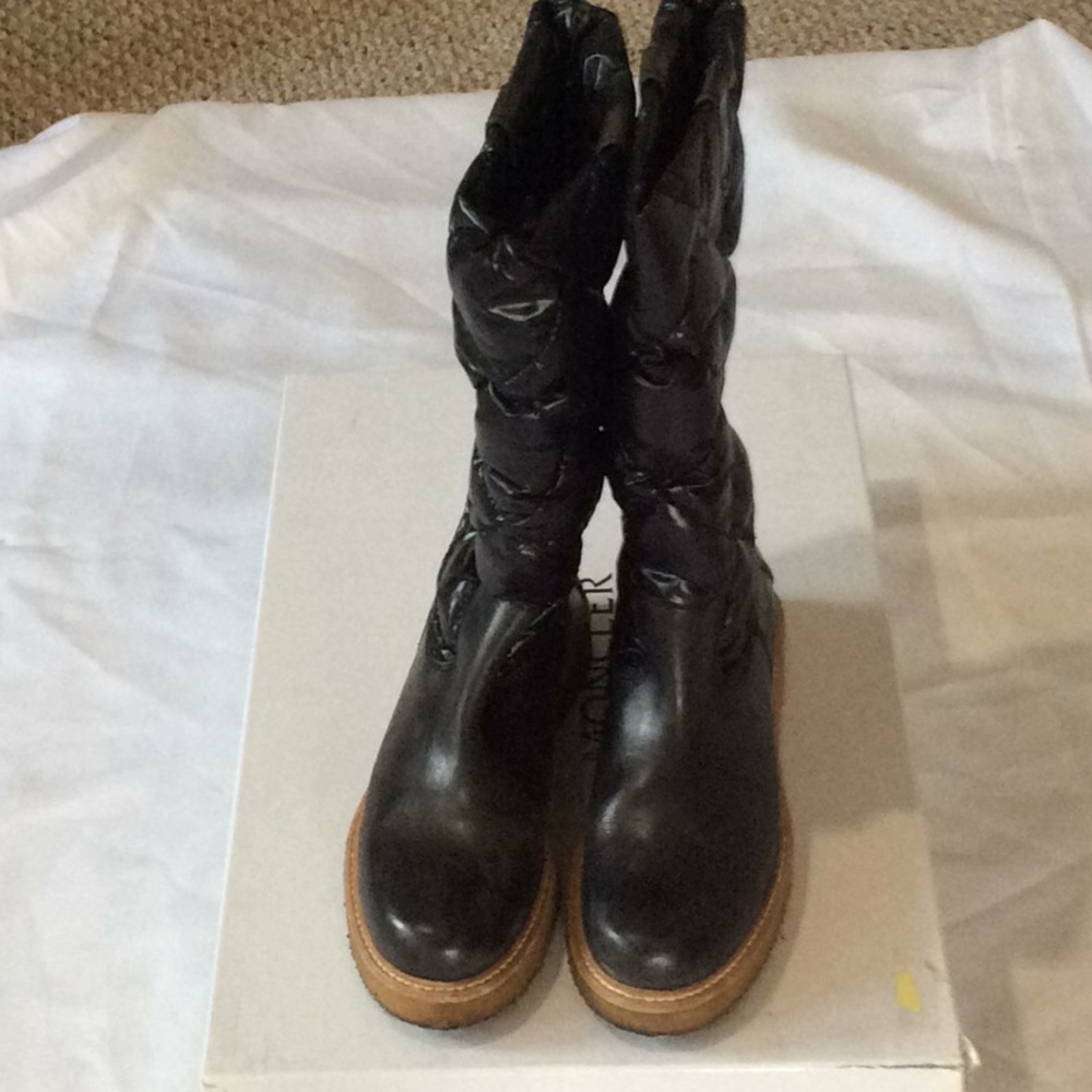 Authentic Moncler Leather  boots